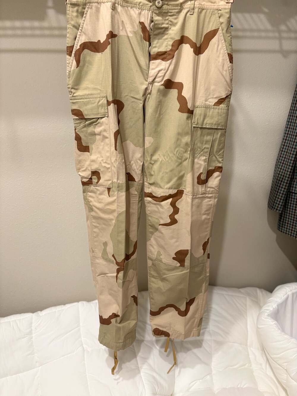 US Military Vintage 3-Color DCU Desert Camo Combat Trousers Cargo Pants Medium R